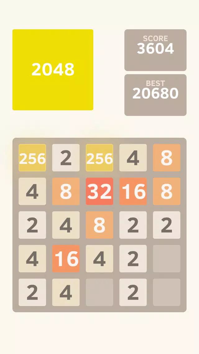 2048 5x5 Classic Edition Screenshots