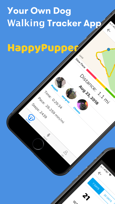 HappyPupper Dog Walker Tracker Screenshots