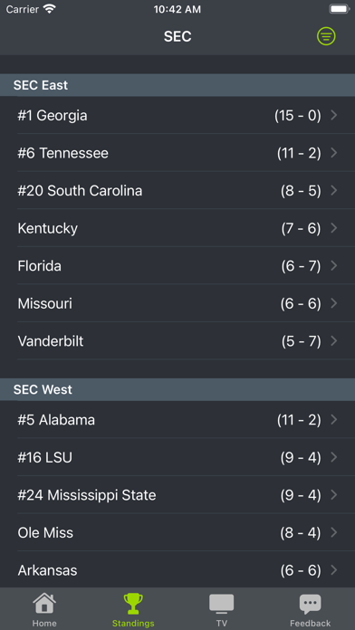 Arkansas Football Schedules Screenshots