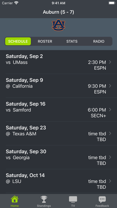 Auburn Football Screenshots