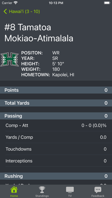 Hawaii Football Schedules Screenshots