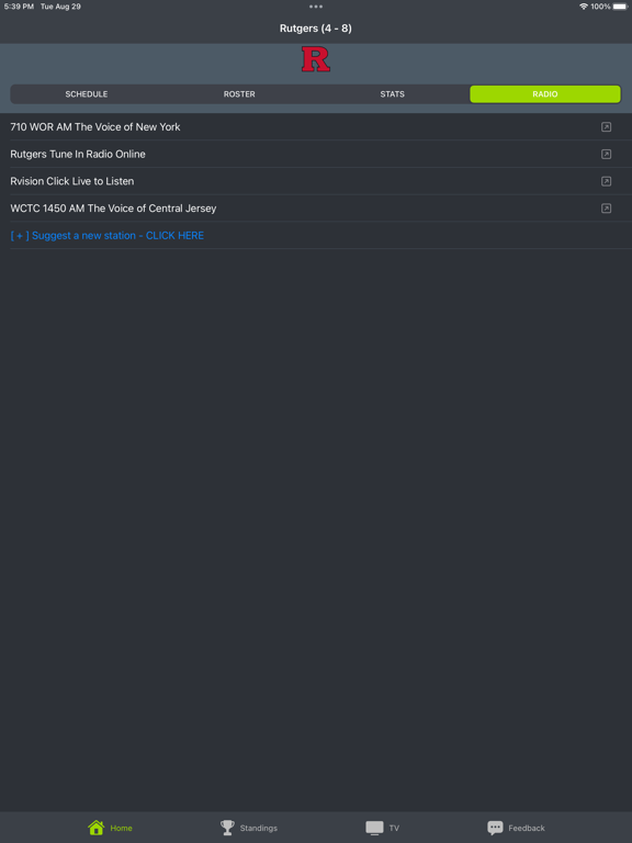 New Brunswick Football iPad Screenshots