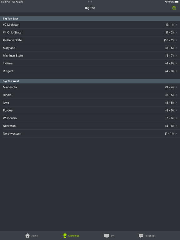 New Brunswick Football iPad Screenshots