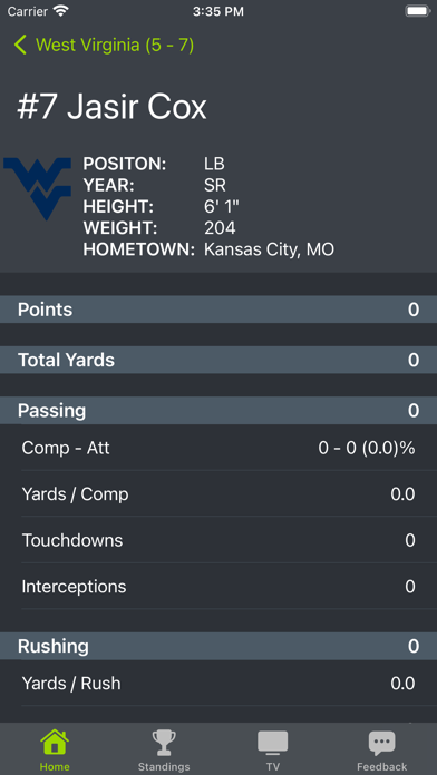 West Virginia Football Screenshots