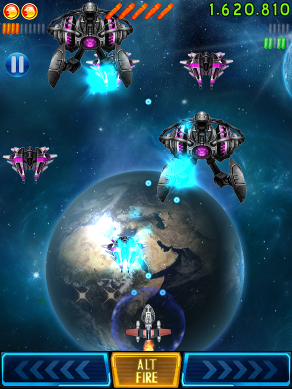 Space Falcon Reloaded Shoot'em iPad 應用截圖