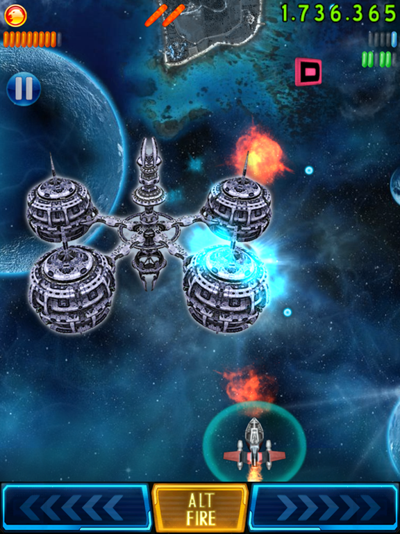 Space Falcon Reloaded Shoot'em iPad 應用截圖
