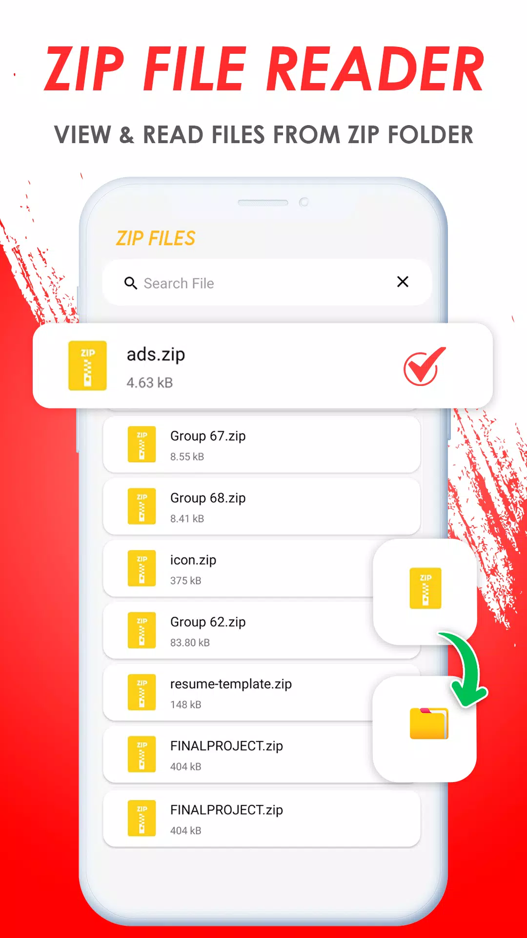 Zip Unzip & Rar File Extractor Screenshots
