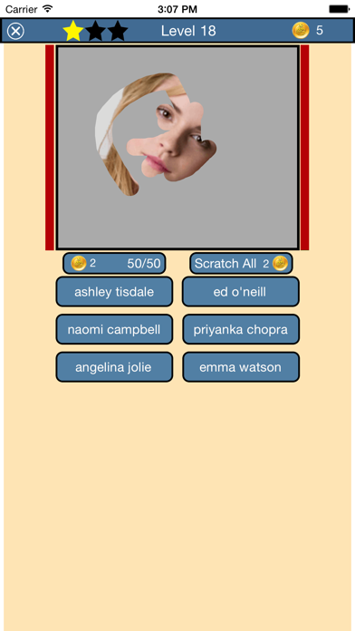 Scratch That Celebrity Quiz Screenshots