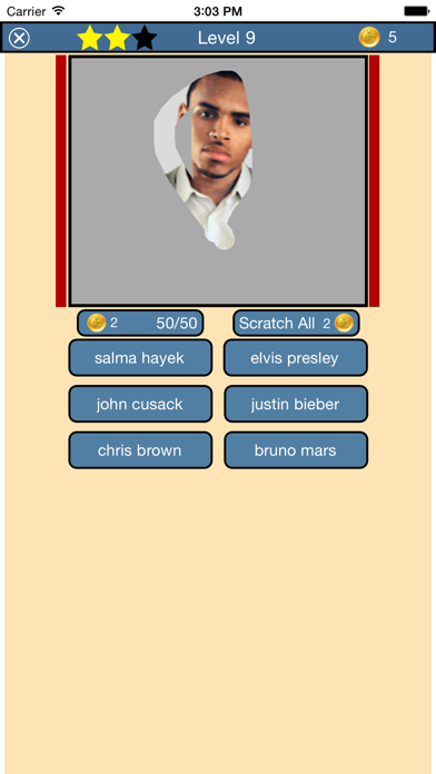 Scratch That Celebrity Quiz Screenshots