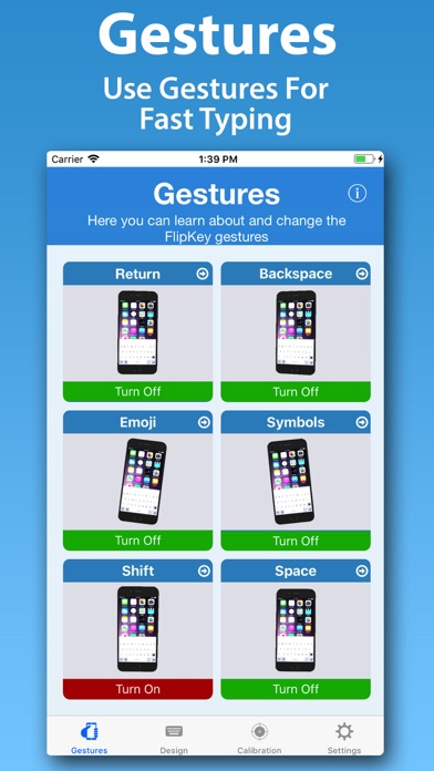 FlipKey Keyboard -Flip to Snap Screenshots