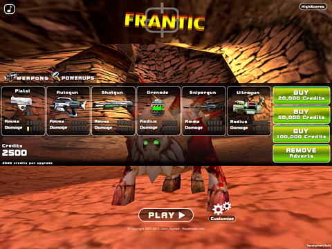 Zrzuty ekranu Frantic: Monster Shooter! iPad 
