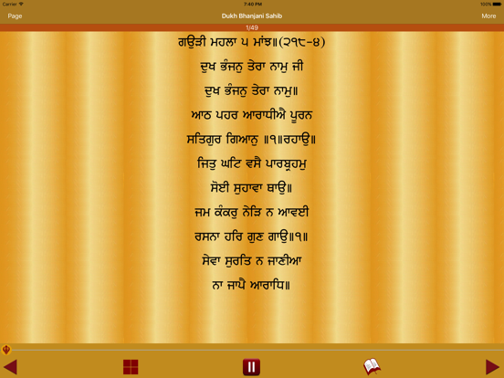 Dukh Bhanjani Sahib Audio iPad Screenshots