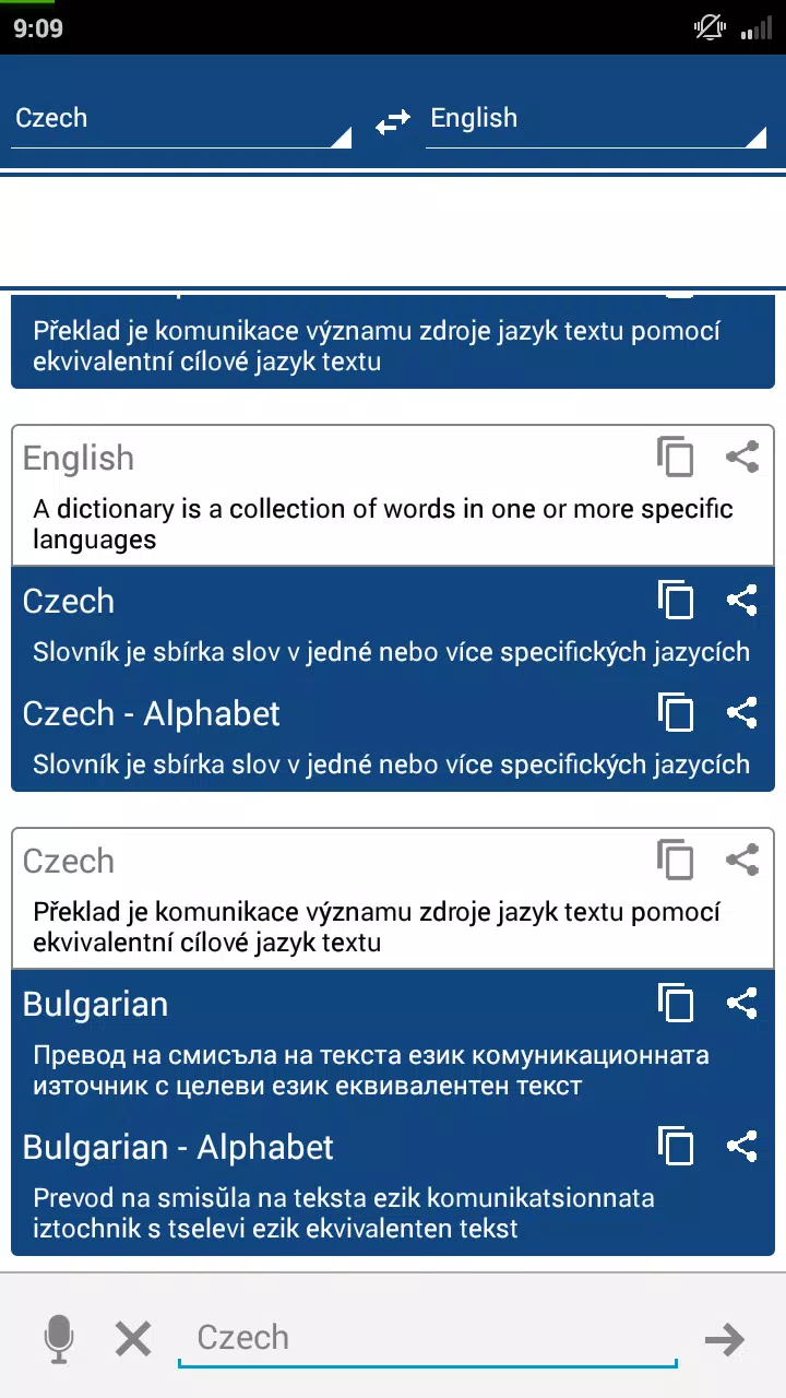 Czech Dictionary Translator Screenshots