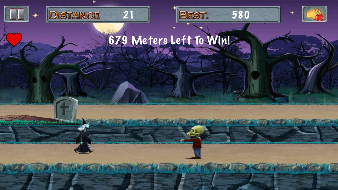 Captures d'écran de Witch vs Green Bubble Head Zombies