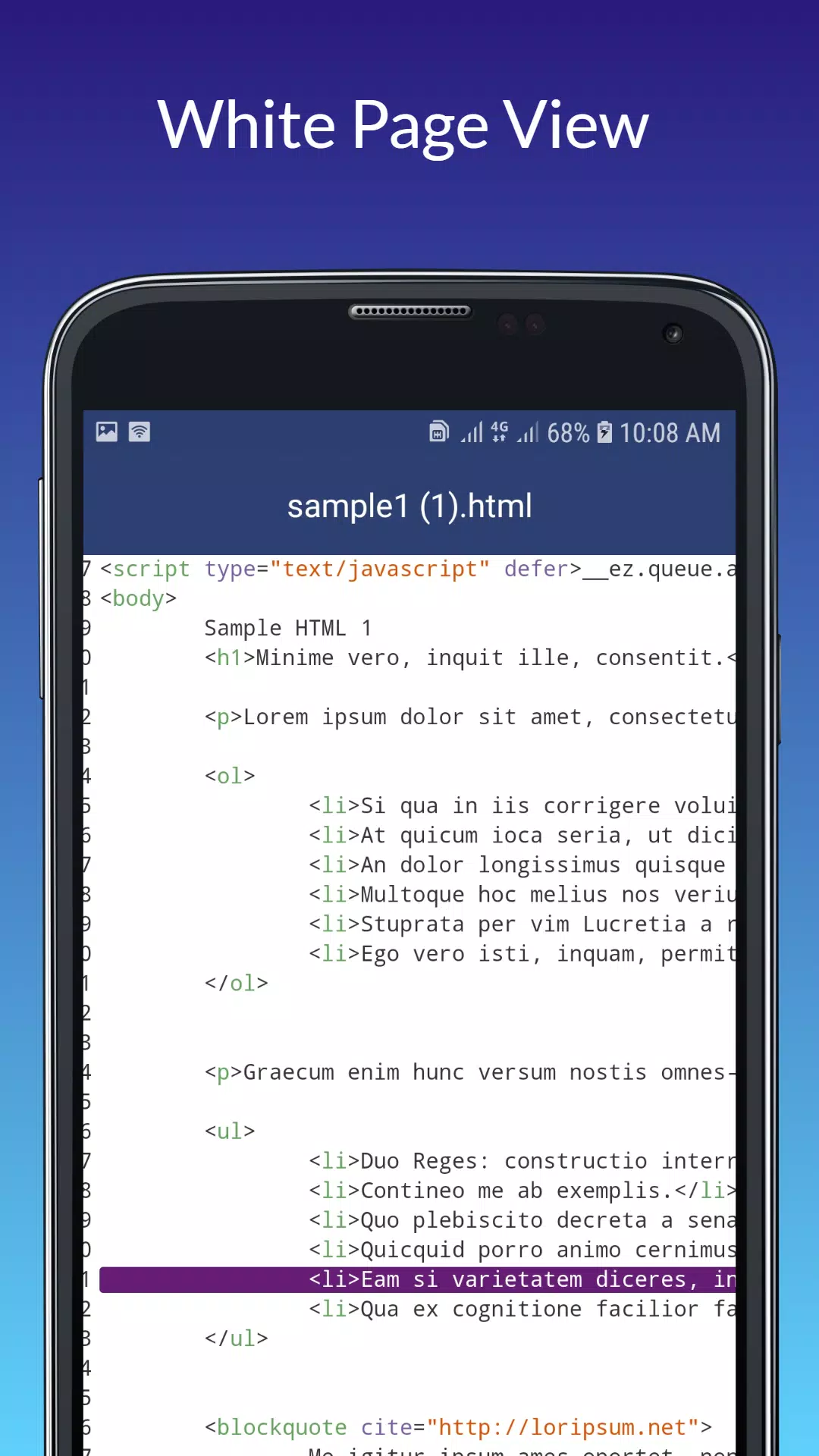 Html Viewer: Read Html Code Screenshots