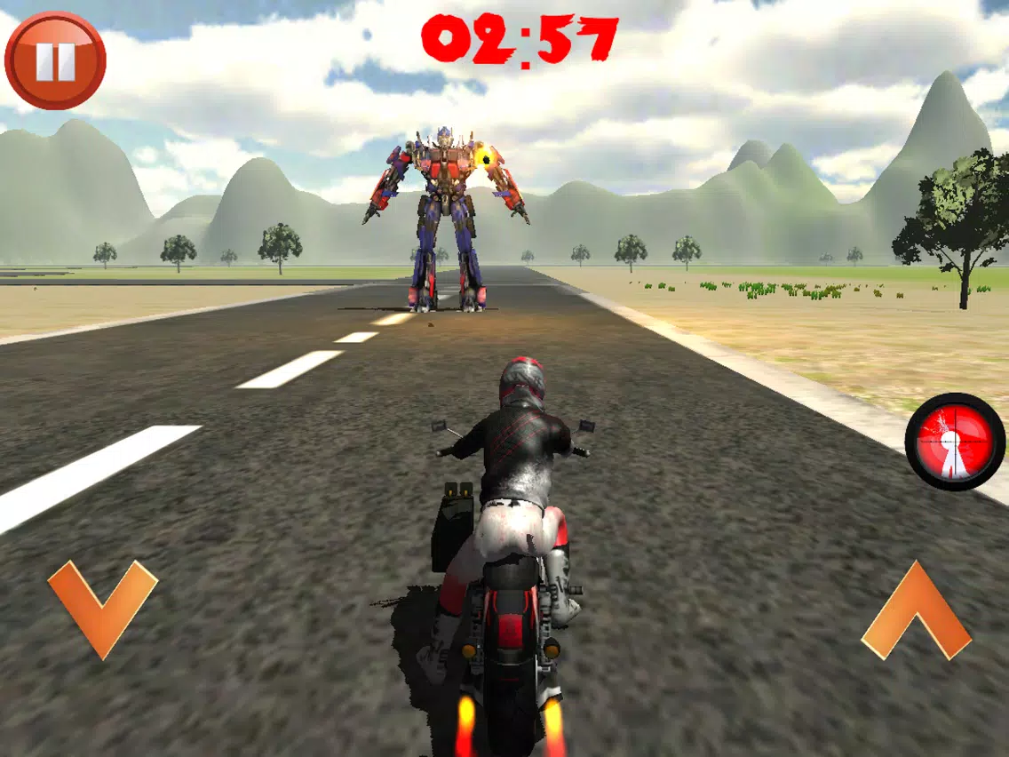 Robots Vs Bike War : Speed Battle Adventure Game iPad  Screenshots