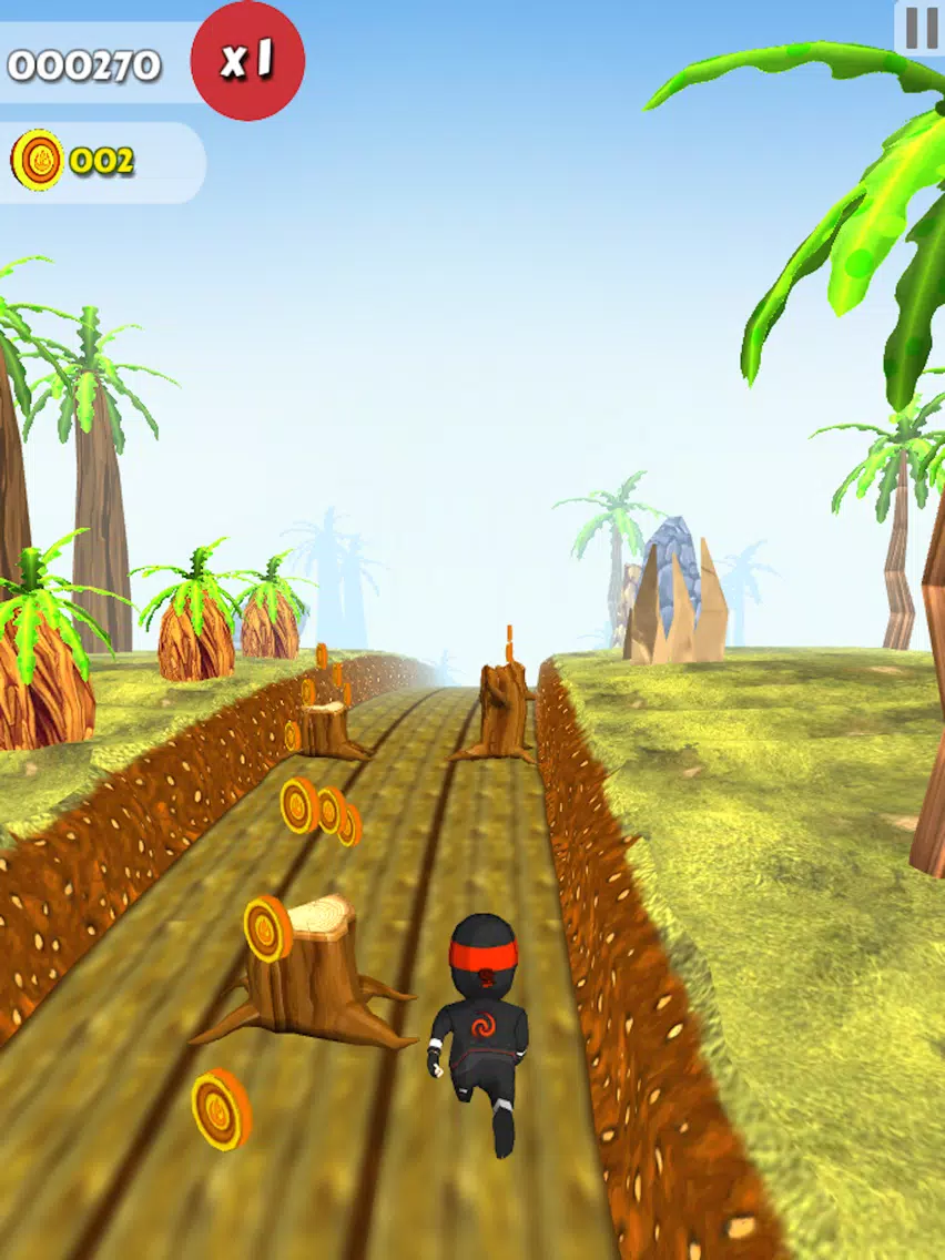 Captures d'écran de Clumsy Kid Ninja Runner : Sky Surfer Real Challenge Game iPad 
