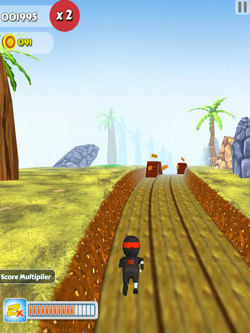 Captures d'écran de Clumsy Kid Ninja Runner : Sky Surfer Real Challenge Game iPad 