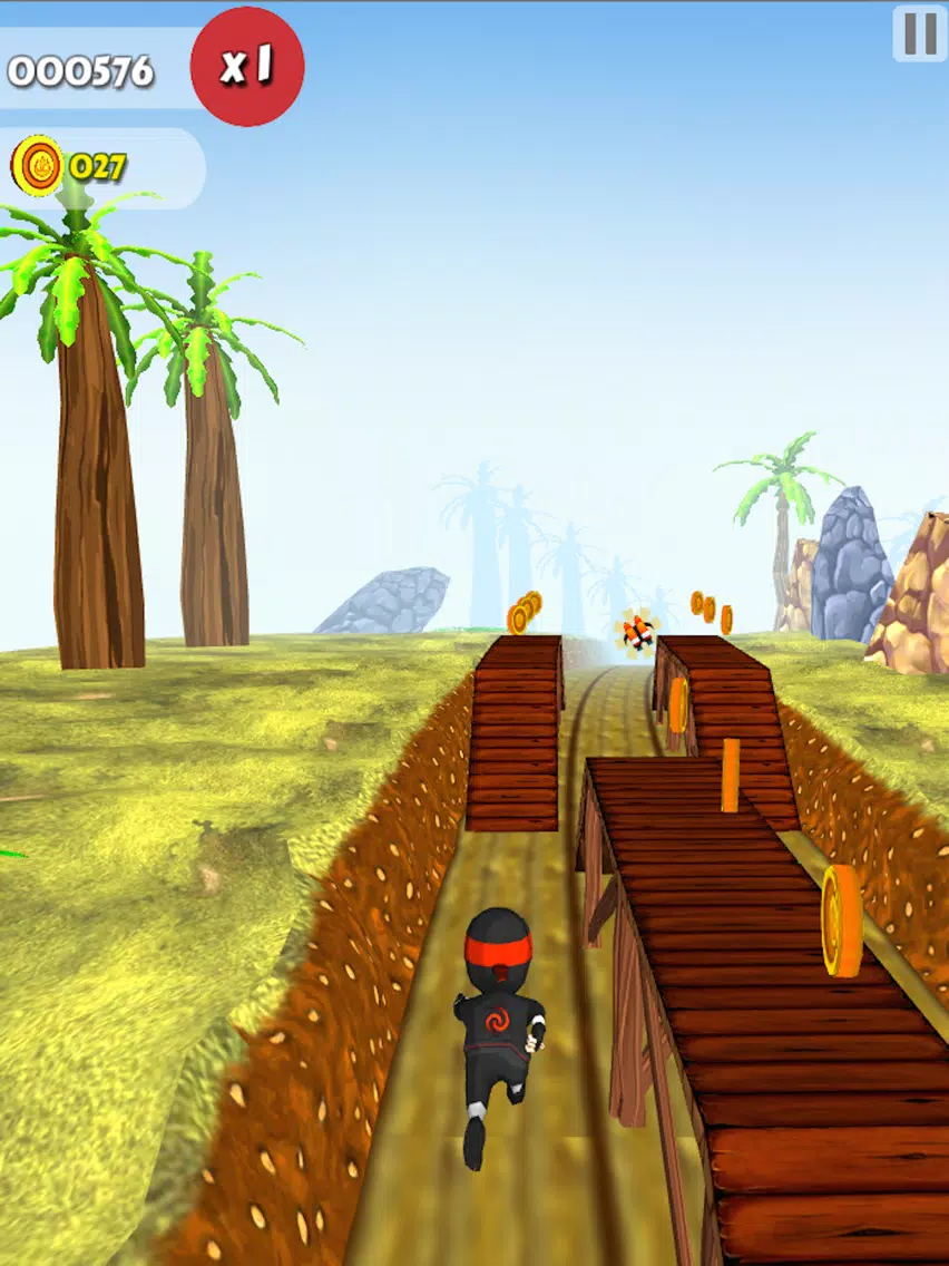 Captures d'écran de Clumsy Kid Ninja Runner : Sky Surfer Real Challenge Game iPad 