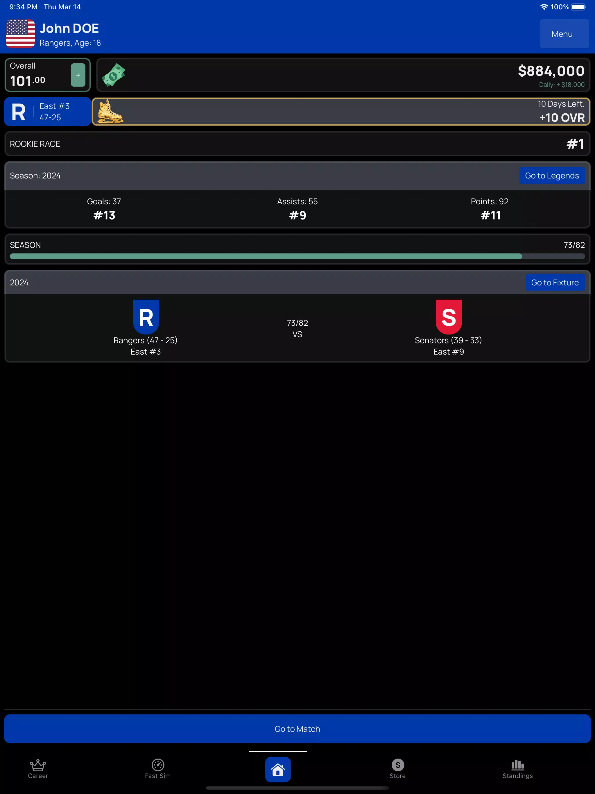 Hockey Career Game: Ice Legend Screenshots