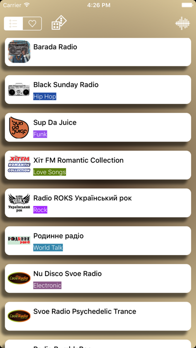 Radio Ukraine (Ukrainian / українська / Український / Україна радіо) - Радіо - Радіо Україна Screenshots