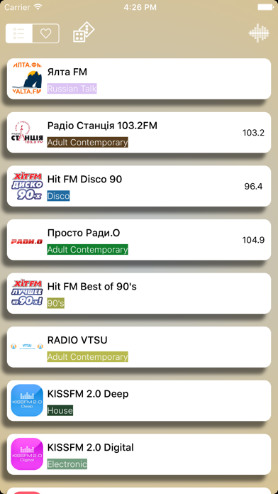Radio Ukraine (Ukrainian / українська / Український / Україна радіо) - Радіо - Радіо Україна Screenshots