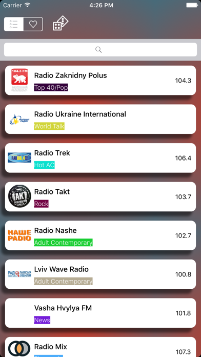 Radio Ukraine (Ukrainian / українська / Український / Україна радіо) - Радіо - Радіо Україна Screenshots