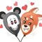Halloween Panda Balloons