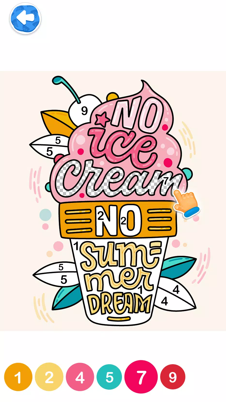 Glitter Ice Cream Coloring Screenshots