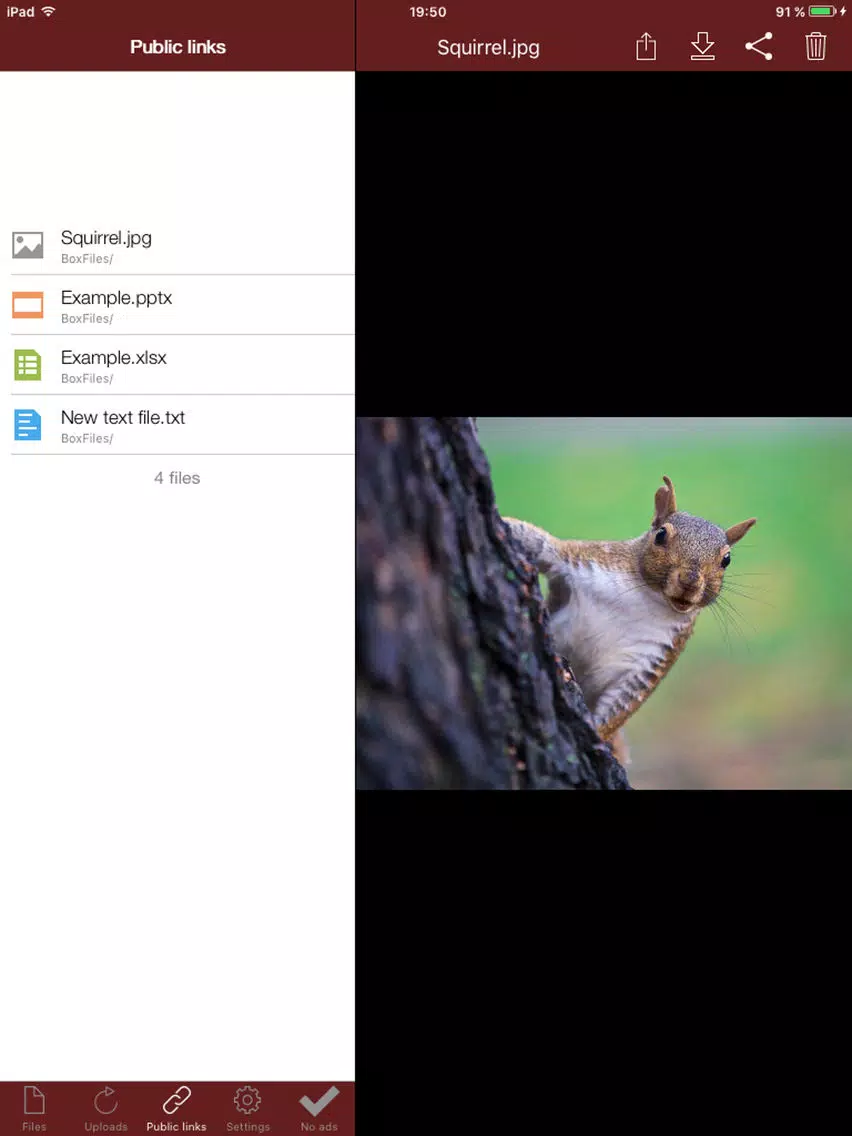 BoxFiles store & share files iPad Screenshots