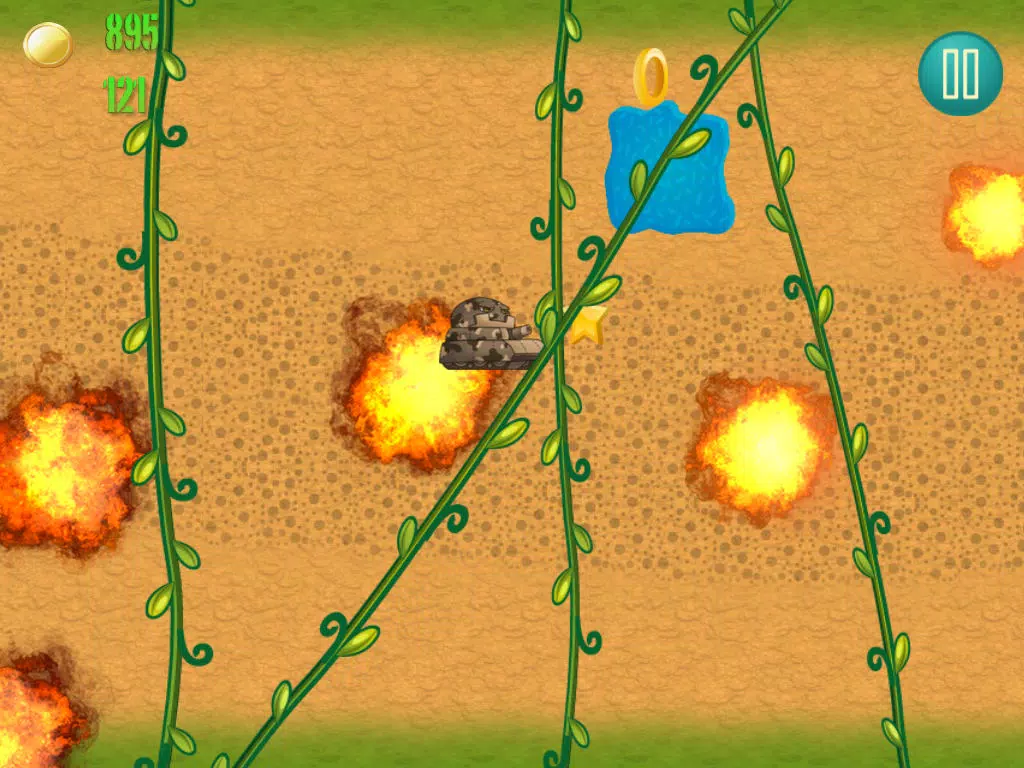 Tangkapan skrin Tiny Tank Battle Warfare Games - War Tanks Gunner Game iPad 
