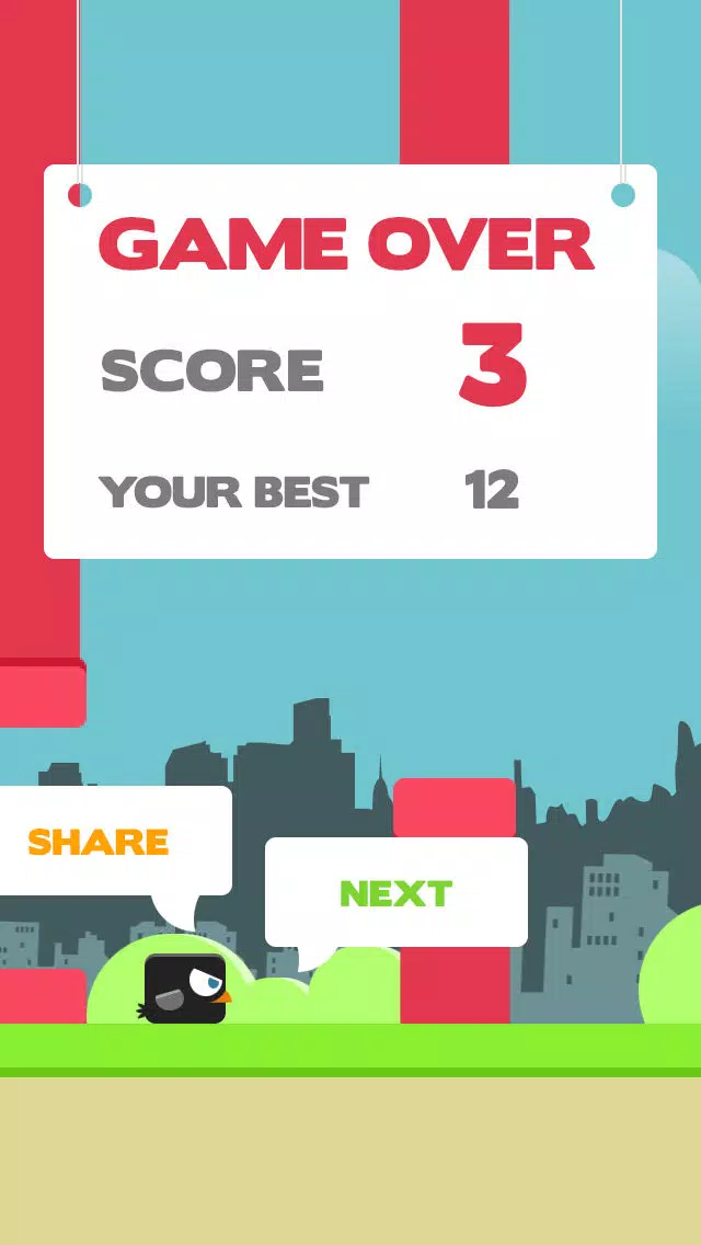 Ảnh chụp màn hình của Jumpy Crow - The Hardest Flappy Game Ever