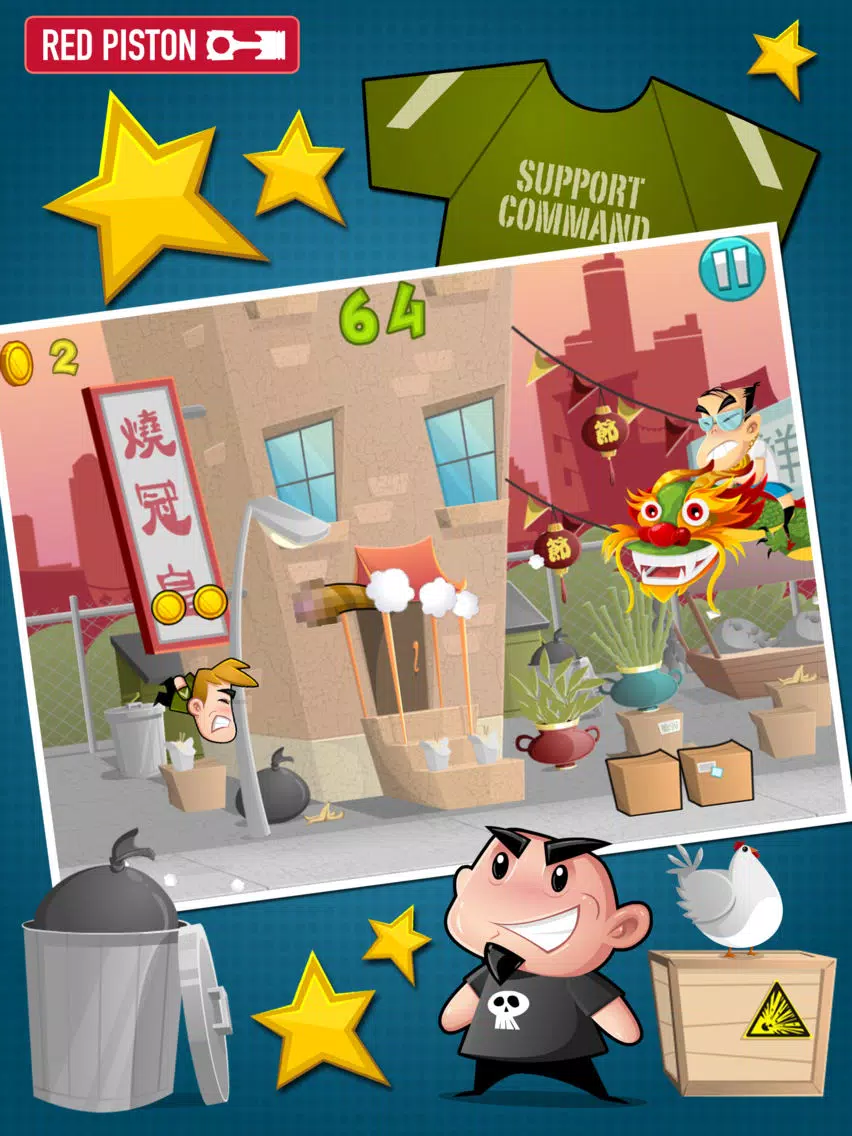 Captures d'écran de Dave And Chuck The Freak's Kick-Ass Game iPad 