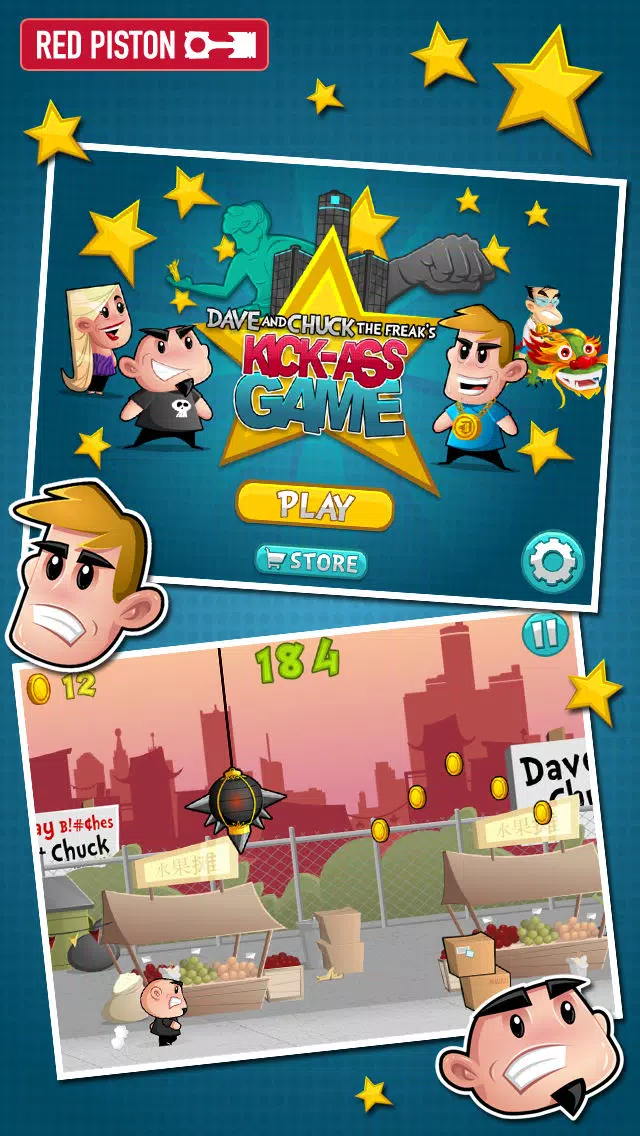 Captures d'écran de Dave And Chuck The Freak's Kick-Ass Game