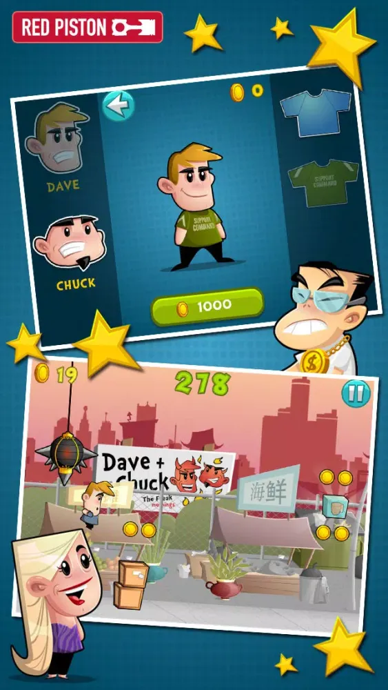 ภาพหน้าจอของ Dave And Chuck The Freak's Kick-Ass Game