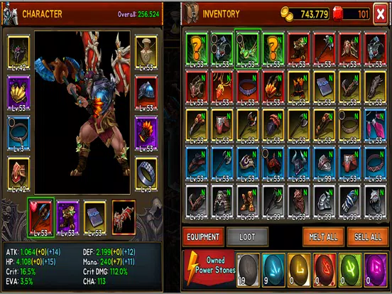 Captures d'écran de Death Dungeon : Demon Hunter iPad 
