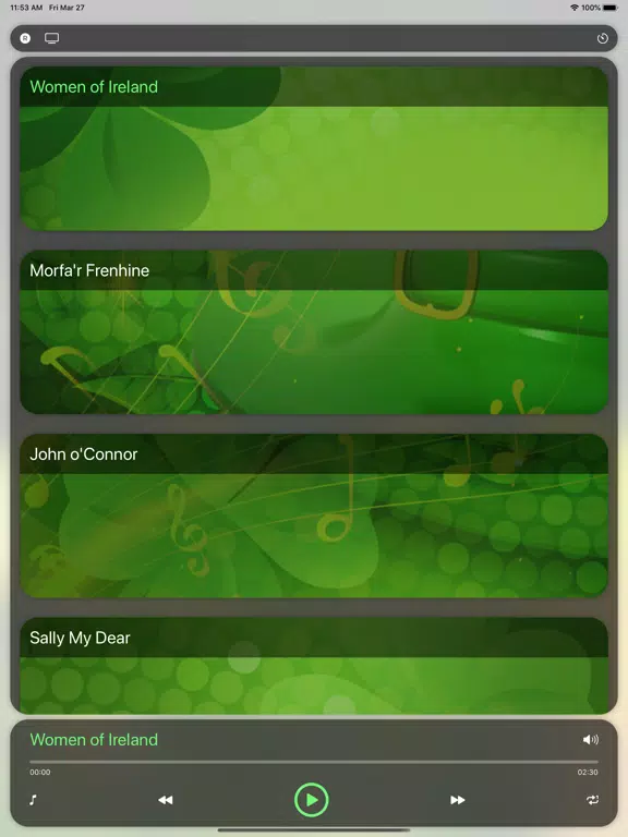 St Patrick's Day Music iPad Screenshots