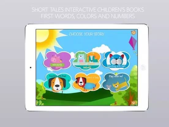 Small Stories for Kids - Short Tales Interactive Children's Books: First Words, Colors and Numbers iPad Screenshots