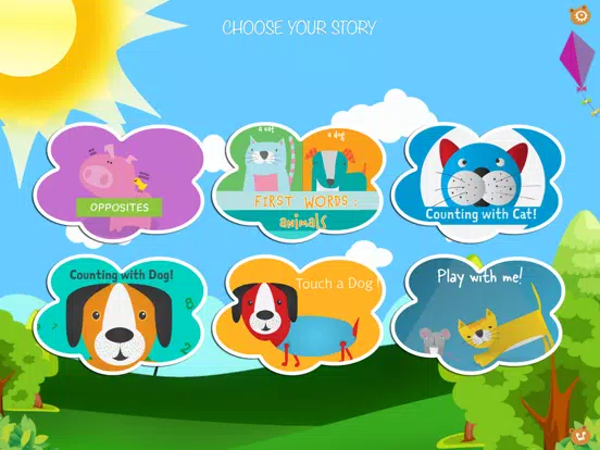 Small Stories for Kids - Short Tales Interactive Children's Books: First Words, Colors and Numbers iPad Screenshots