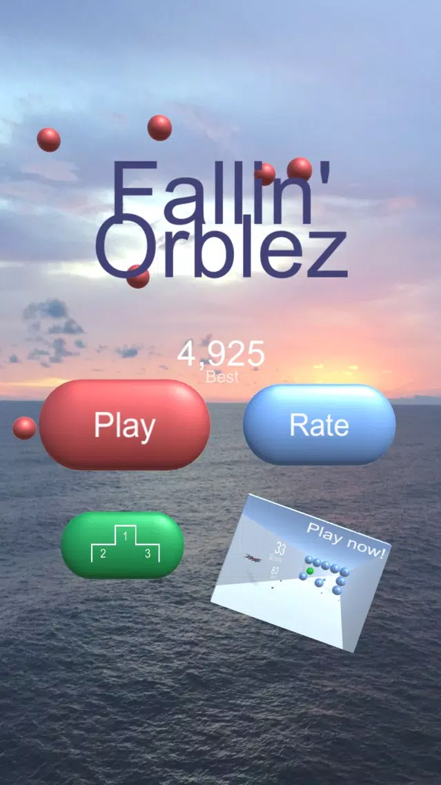 Fallin' Orblez スクリーンショット