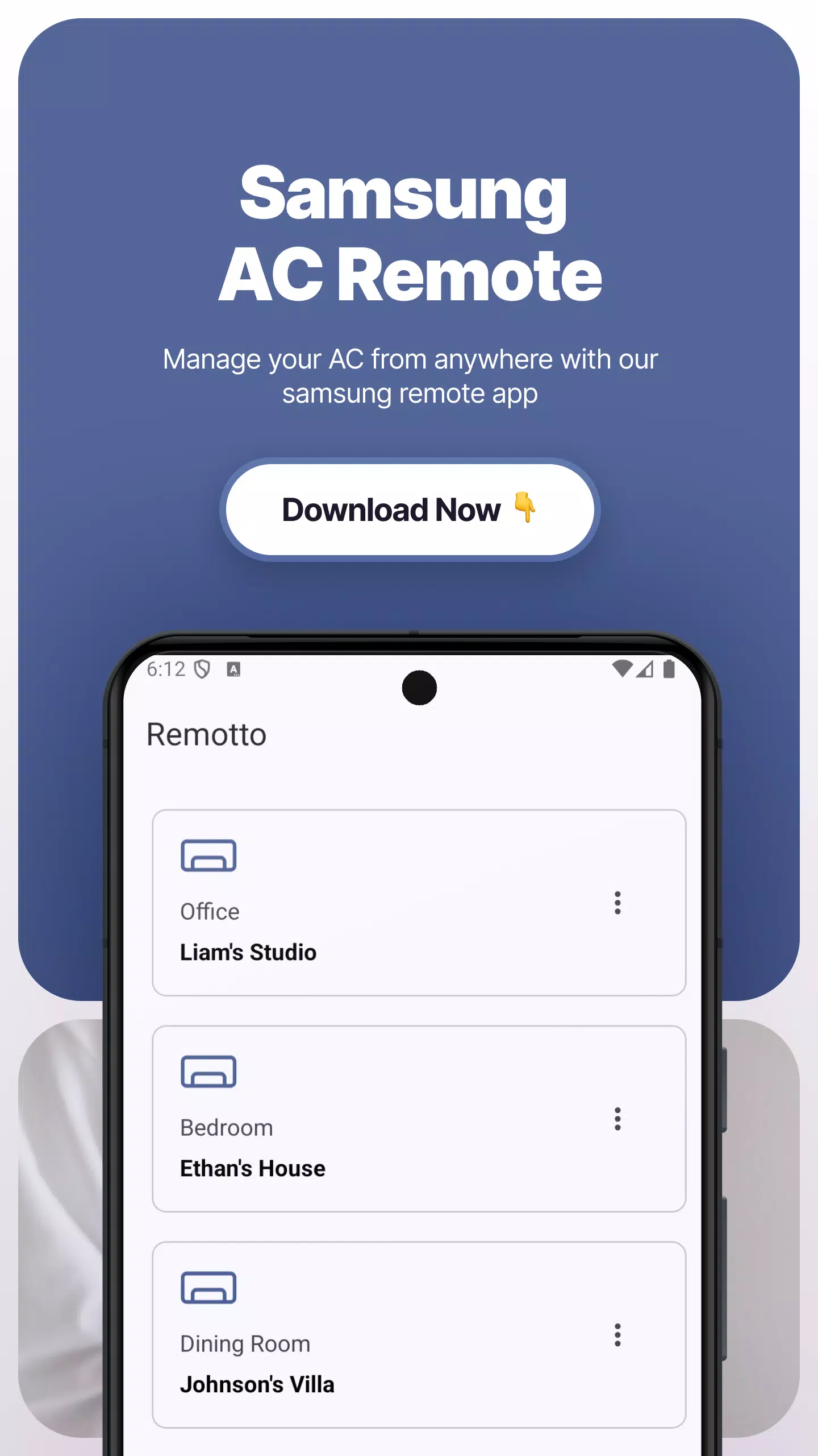 Remote for Samsung AC Screenshots
