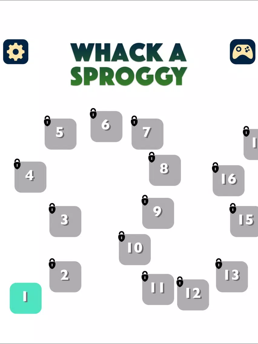 Tangkapan layar Whack a Sproggy iPad 