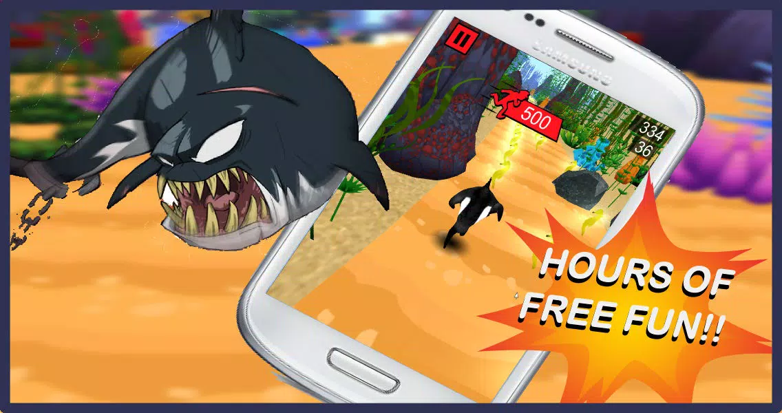 Capturas de tela do Killer Whales: Feeding Frenzy