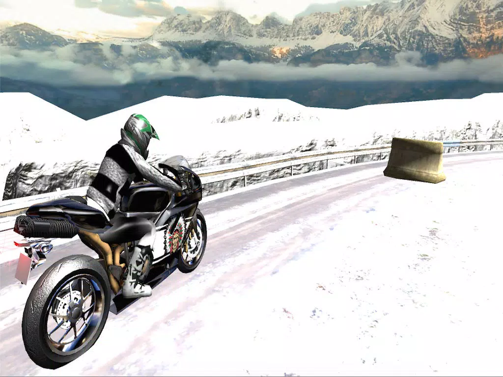 Capturas de tela do Super Bike Snow Race- 3D the fastest heavy speed bikes on ice and snow iPad 
