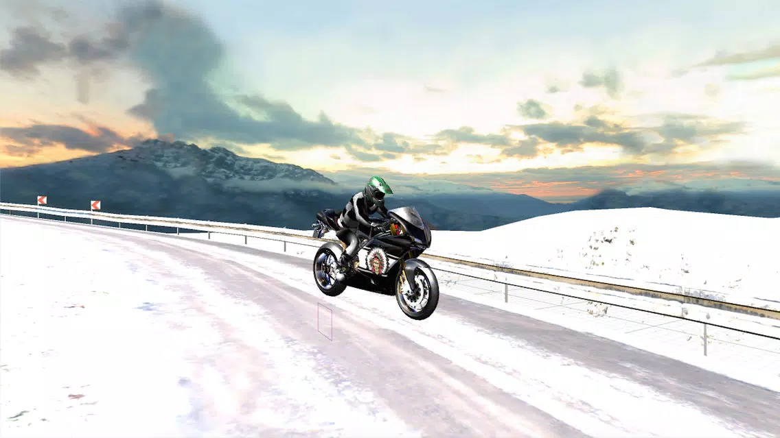 Capturas de tela do Super Bike Snow Race- 3D the fastest heavy speed bikes on ice and snow