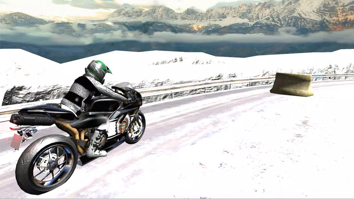 Capturas de tela do Super Bike Snow Race- 3D the fastest heavy speed bikes on ice and snow