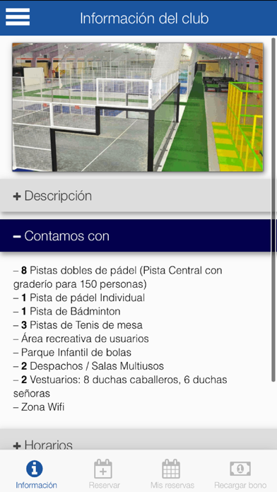 BurPadel Reservas Screenshots