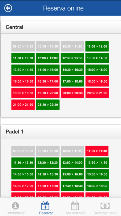 BurPadel Reservas Screenshots