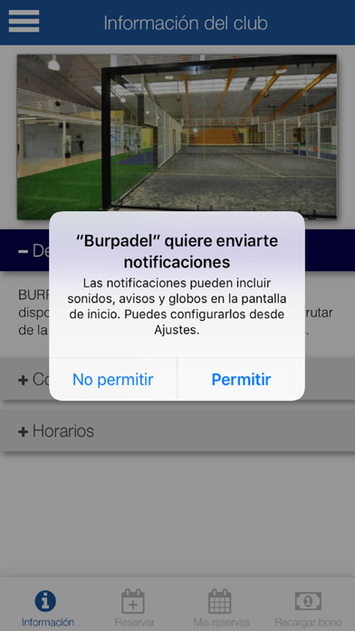 BurPadel Reservas Screenshots