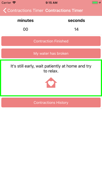 Ảnh chụp màn hình của Contraction Timer & Counter